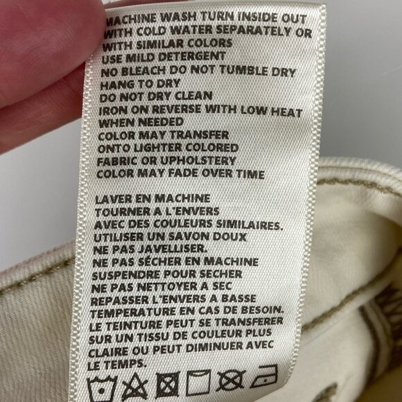 Revolve L'Agence Margot High Rise Skinny Jeans 25 Macademia White USA Made Pants - Picture 8 of 11